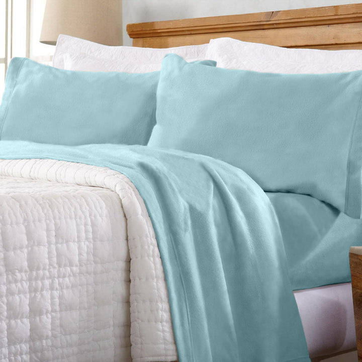 Christina 4-Piece Solid Fleece Sheets