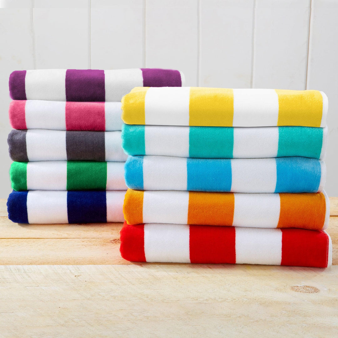 Cotton Velour Beach Towels