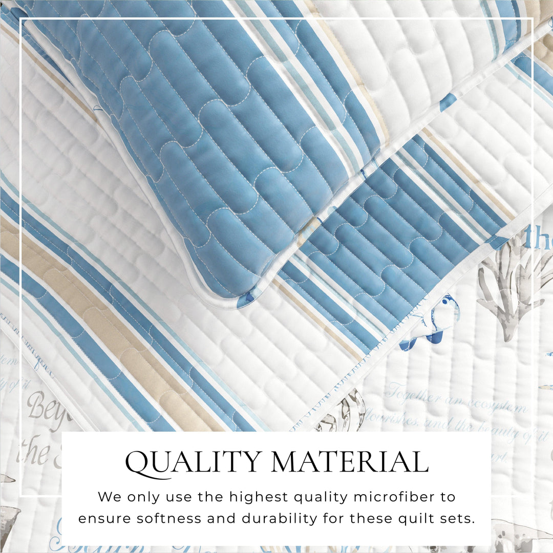 New Castle Reversible Quilt Set