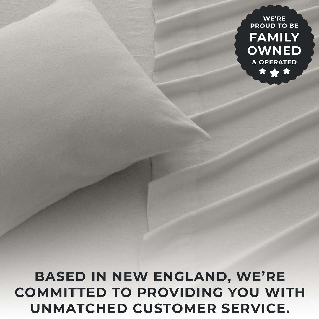 Nordic 4-Piece Cotton Solid Flannel Sheet