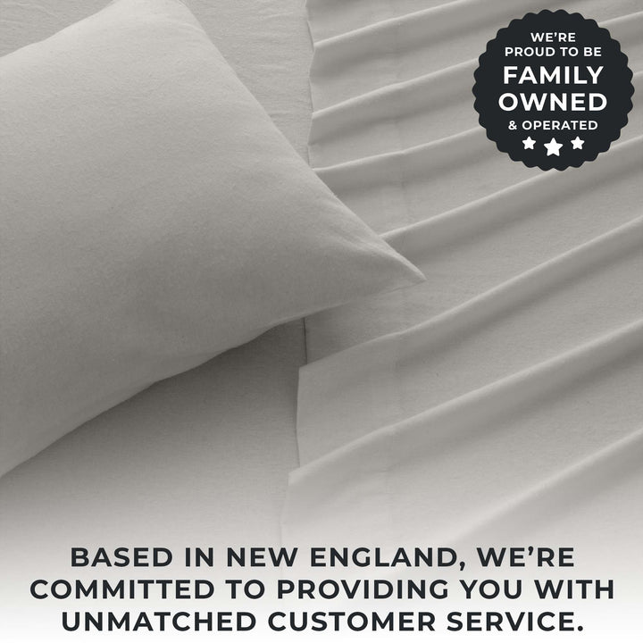 Nordic 4-Piece Cotton Solid Flannel Sheet