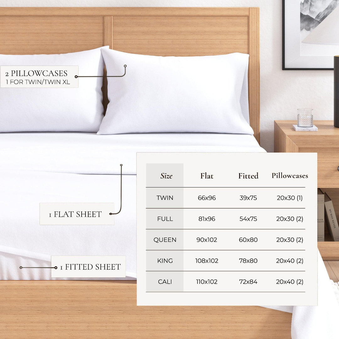 Nordic 4-Piece Cotton Solid Flannel Sheet