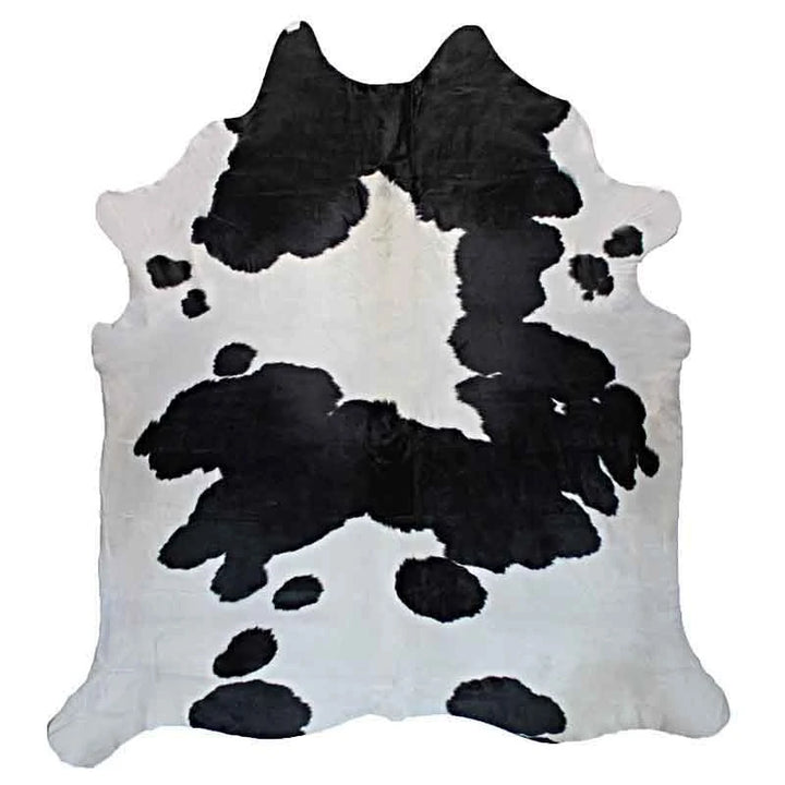 Brazilian black and white cowhide - Coastal Compass Home Decor