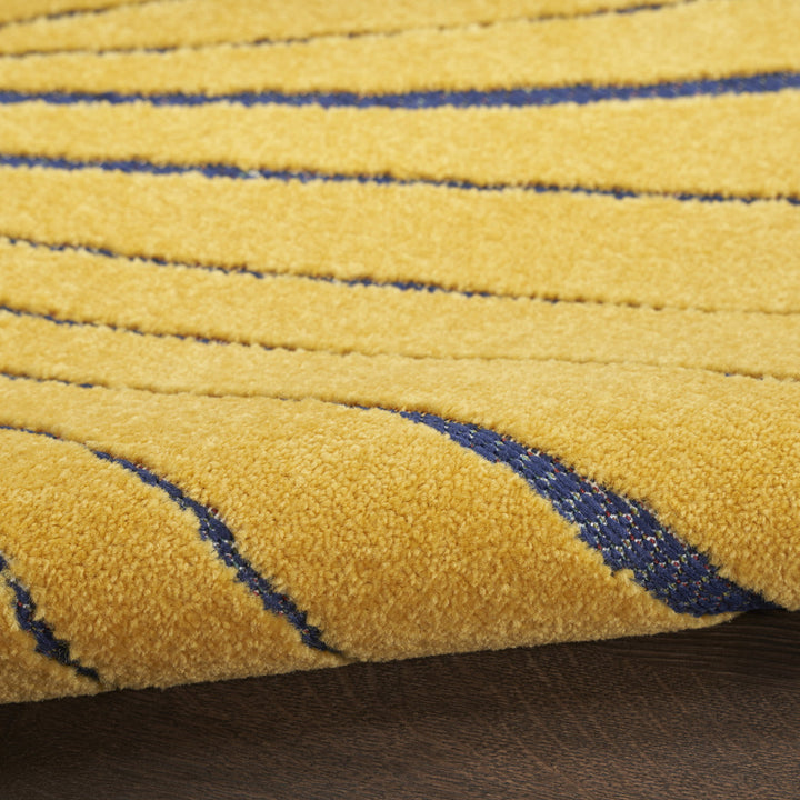 Close up detail of marine life area rug