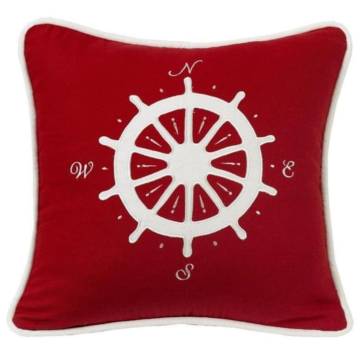 Coastal Compass Accent Pillow