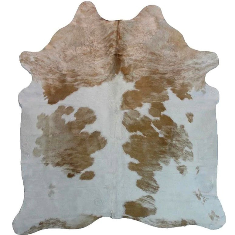 palomino white cowhide extra large - The Coastal Compass Home Decor