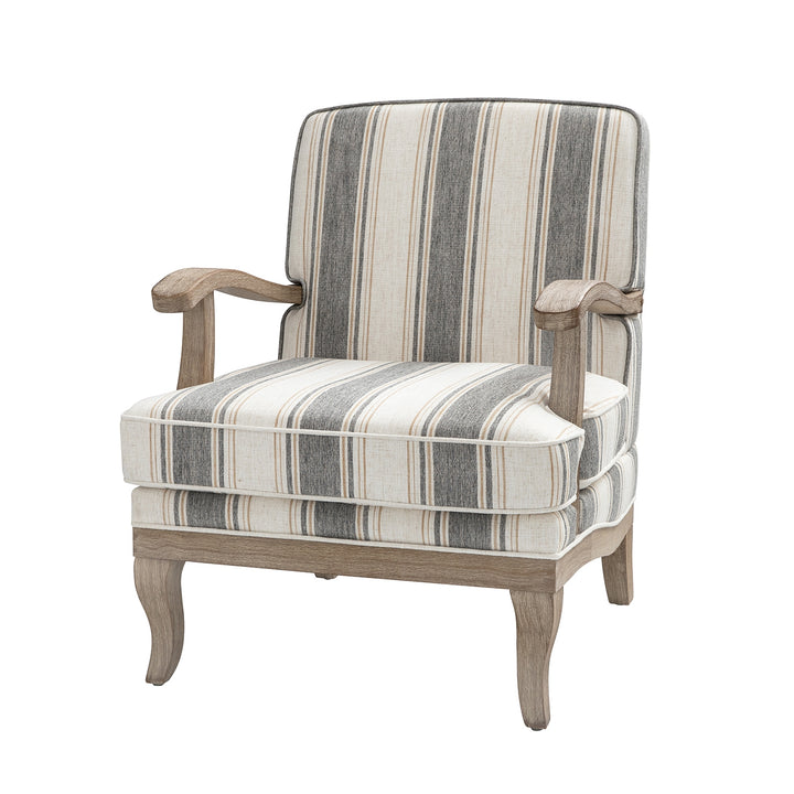 Peppercorn Stripe Arm Chair