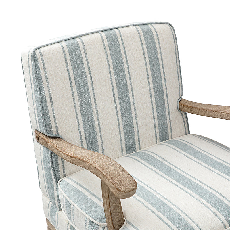 Peppercorn Stripe Arm Chair