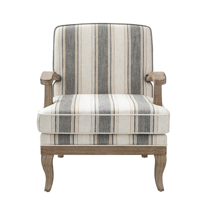 Peppercorn Stripe Arm Chair