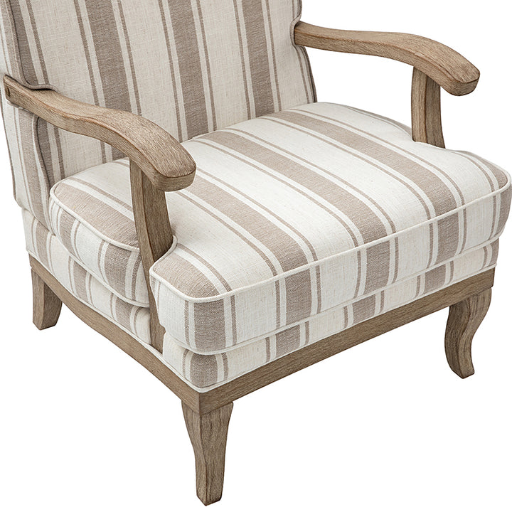 Peppercorn Stripe Arm Chair