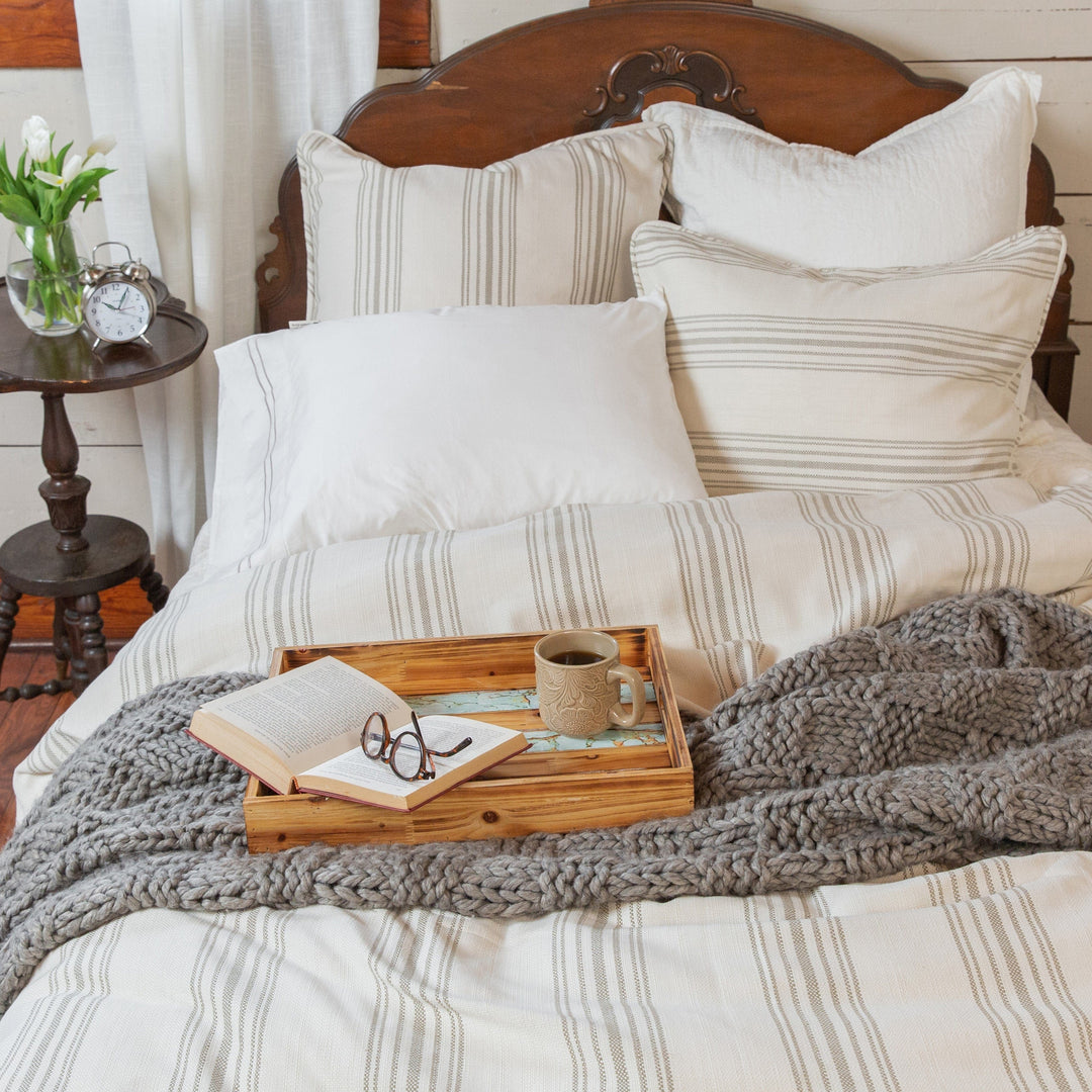 Prescott Bedding Set in Taupe color from HiEnd Accents