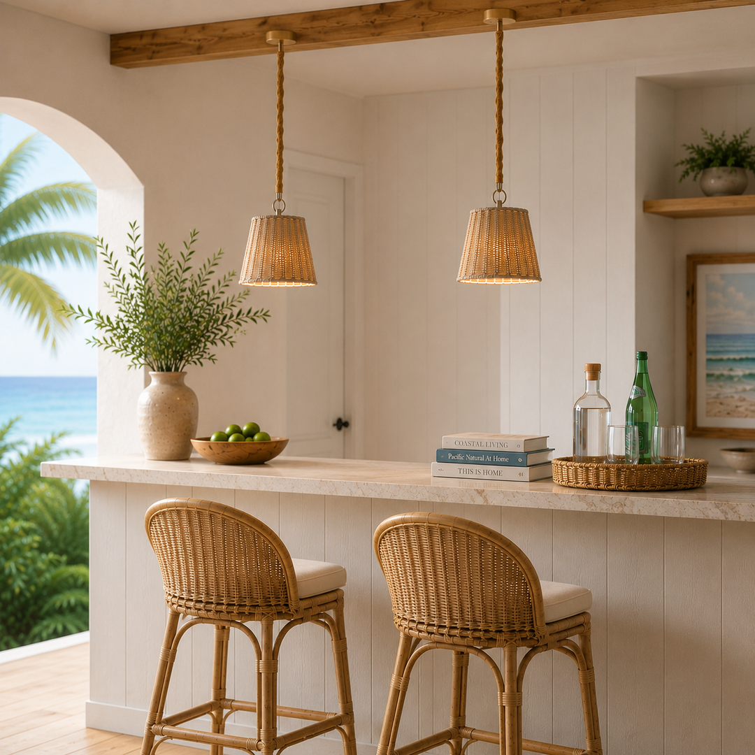 Linette Small Rattan Pendant
