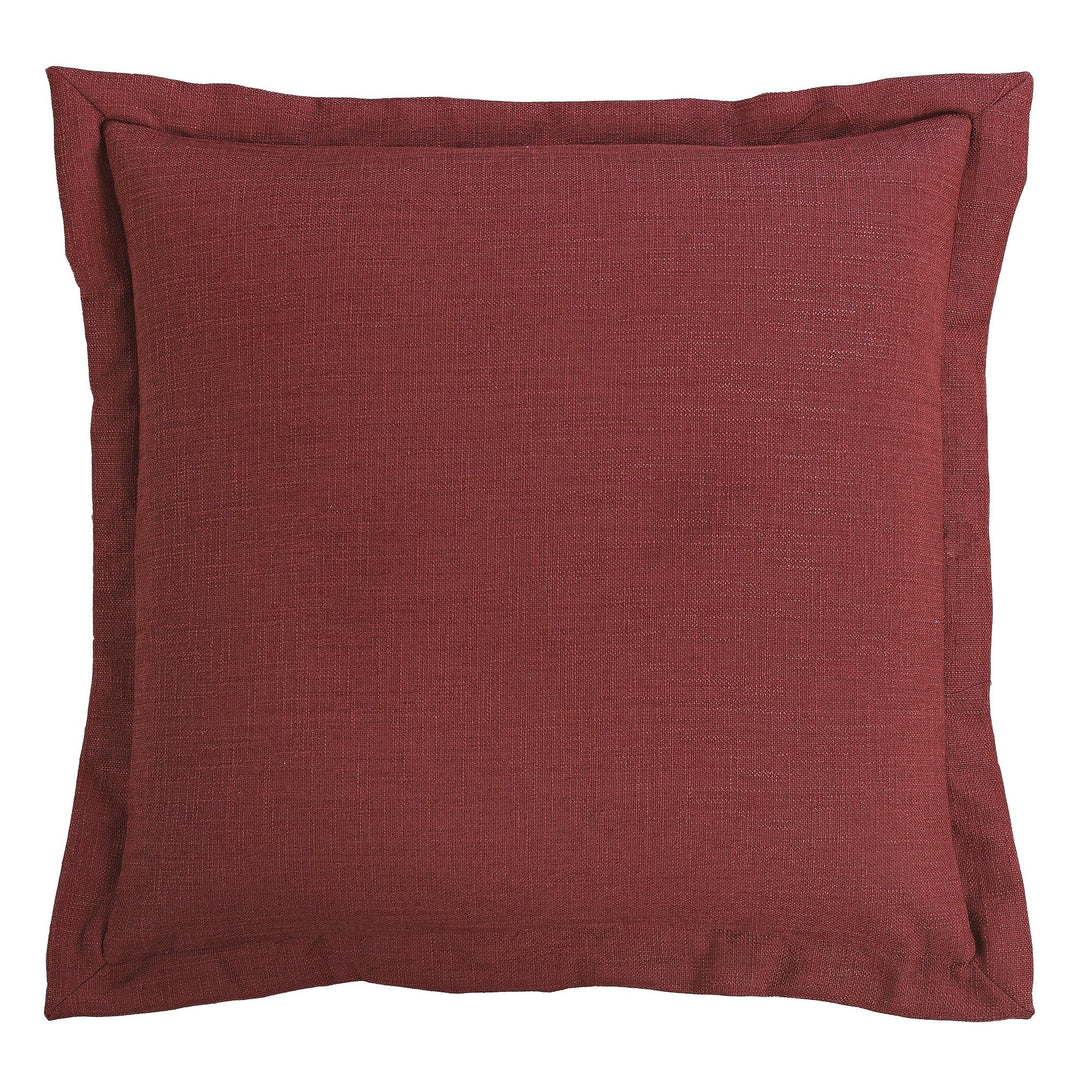 Ruidoso Garnet Red Flanged Euro Pillow Sham from HiEnd Accents