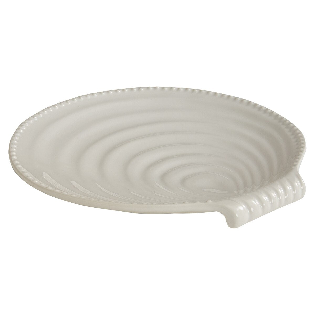 Seashell Dinnerware Set 16-Piece | White Coastal Ceramic Tableware