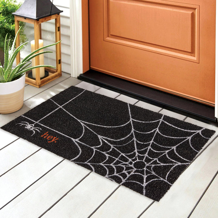 Spiderweb Halloween Doormat