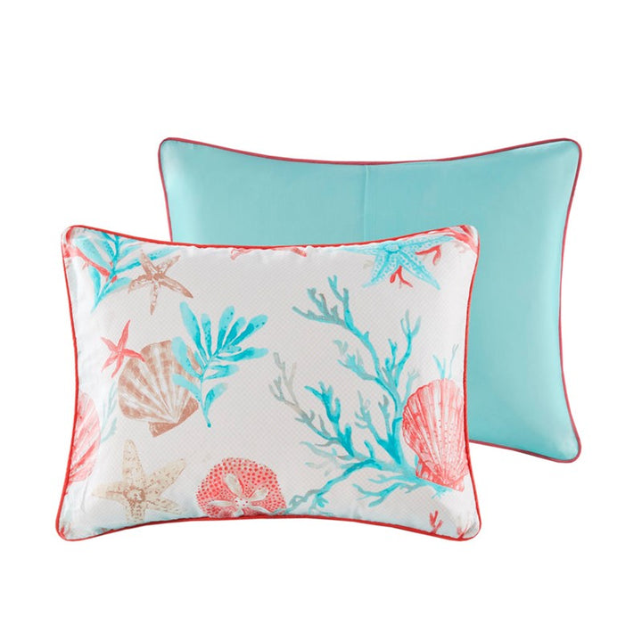 Tranquil Sea Coral Comforter Set 7PC