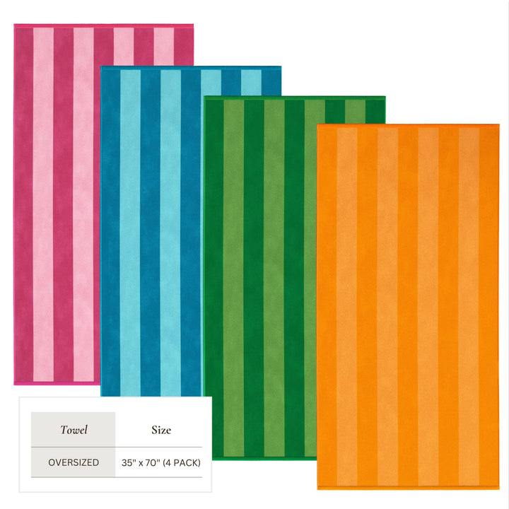 Cotton Velour Beach Towels