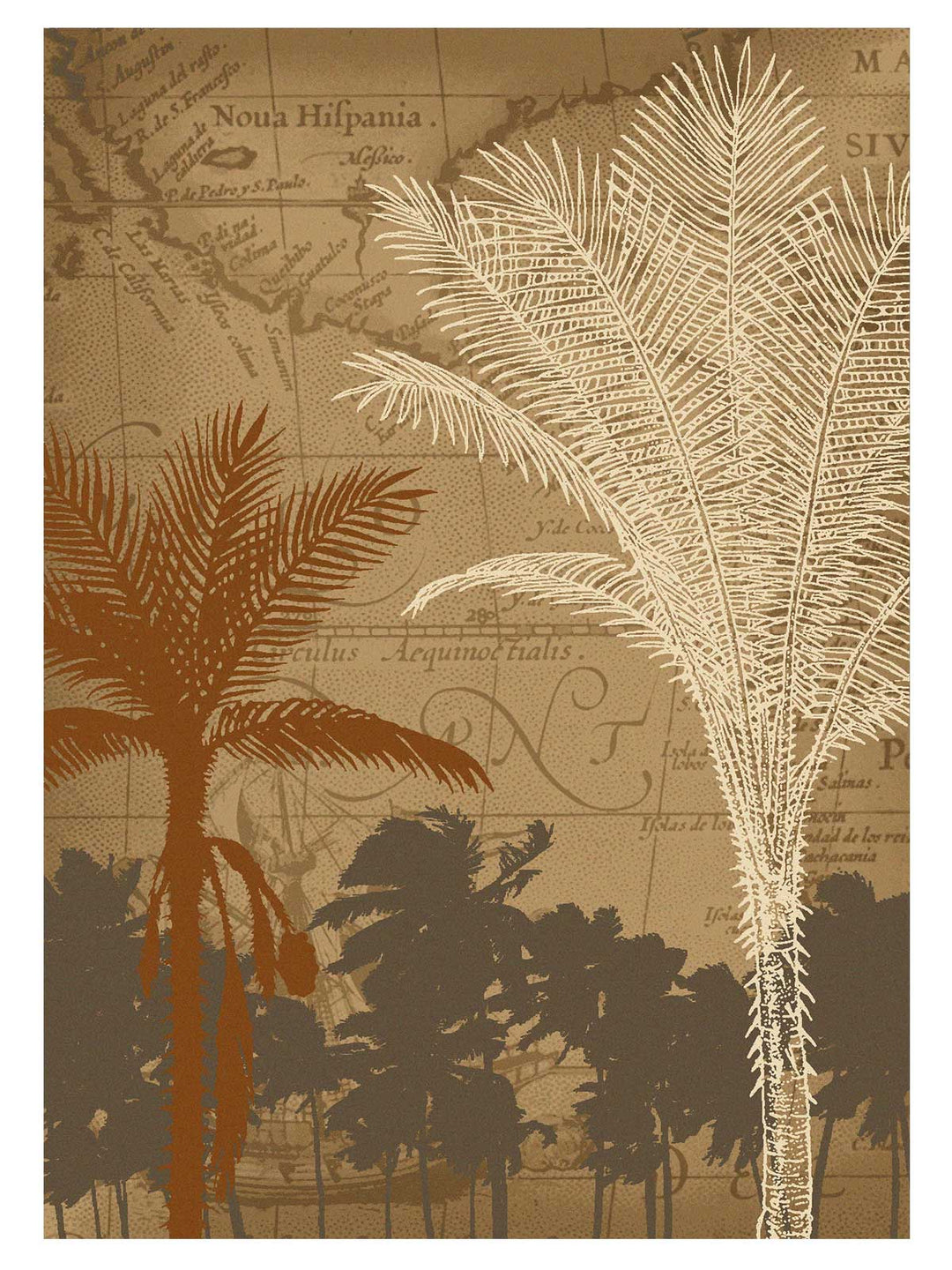 Bermuda Shade Palm Tree Area Rug | Coastal Compass