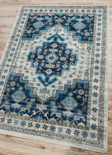  Dusk Blue Persian Rug • Coastal Compass Home Decor