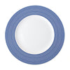 Bandon Stripe Rimmed Dinner Plate • Coastal Compass Home Decor