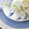 Bandon Stripe Rimmed Dinner Plate • Coastal Compass Home Decor
