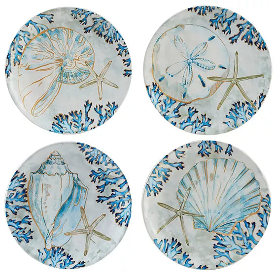 Beach Shells Dinnerware Set • Coastal Compass Home Decor