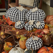  Black & Cream Plaid Pumpkins