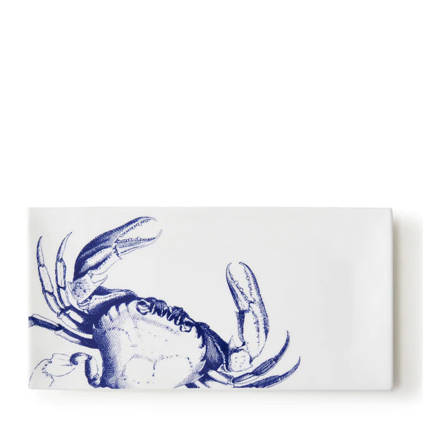 Blue Crabs Large Sushi Tray - The Coastal Compass Home Decor