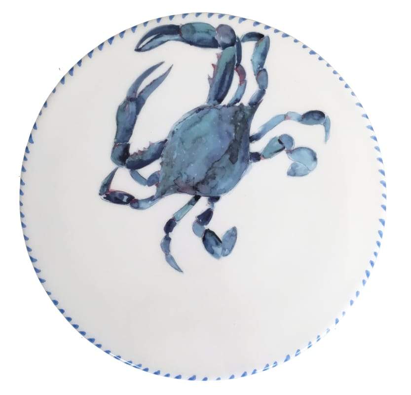 Blue Crab Spoon Rest, Coastal Kitchen