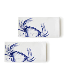  Blue Crabs Sushi Tray - Set/2 • Coastal Compass Home Decor