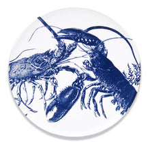  Blue Lobster Round Serving Plate • Coastal Compass Home Decor
