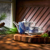 Blue Lucia Petite Teapot | Coastal Compass Home Decoe