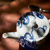 Blue Lucia Petite Teapot | Coastal Compass Home Decor