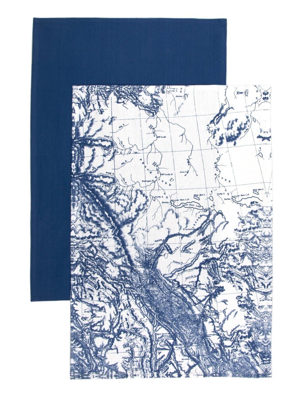 Blue Print Chart Kitchen Towel - Set of 2 | Coastal Compass