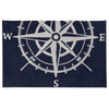 Captain's Compass Navy Rug