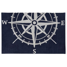  Captain's Compass Navy Rug