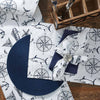 Captain's Quarters Table Linen Set Natural • Coastal Compass Home Decor