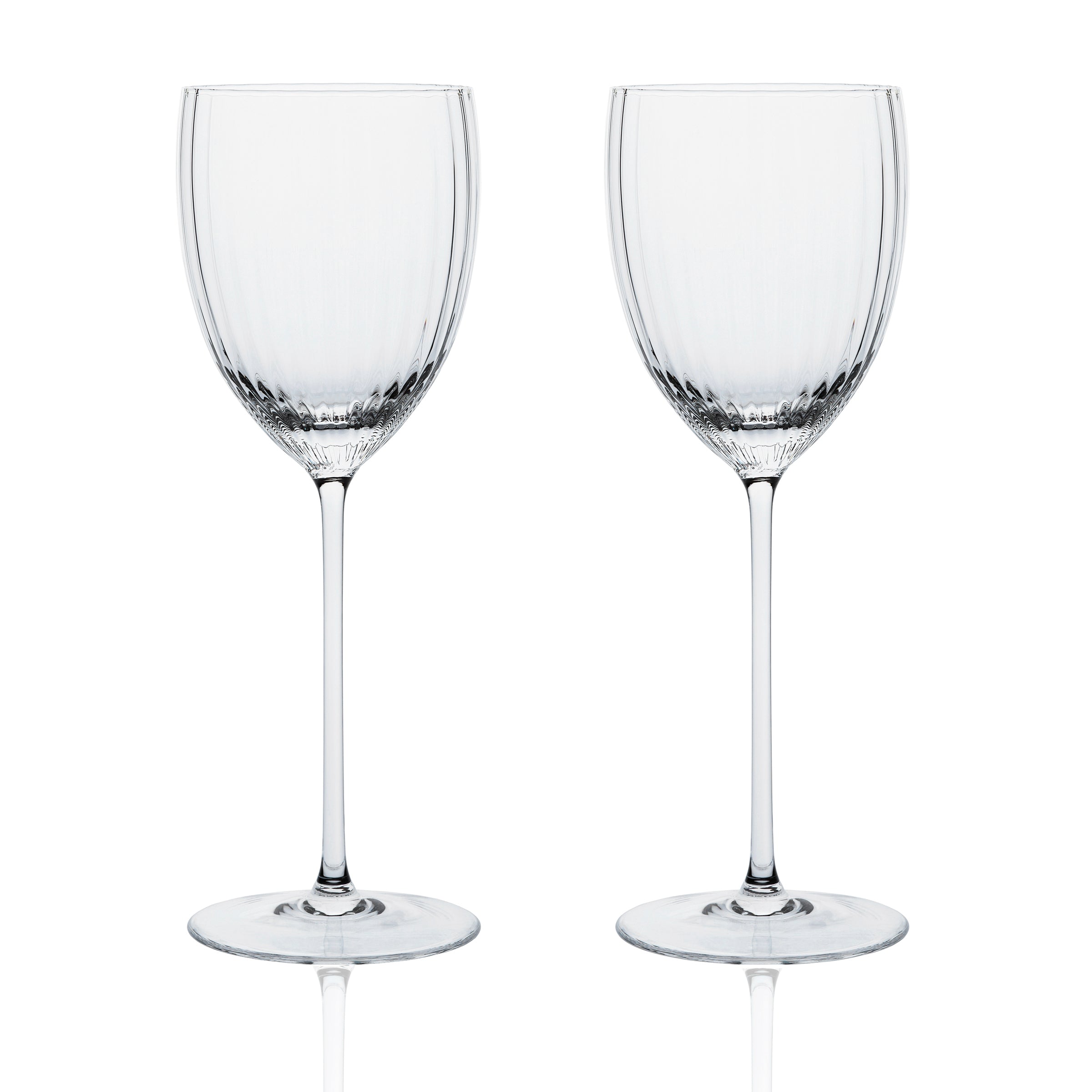 Costa Clear White Wine Glasses Set/2 | Coastal Compass Home Decor – The ...