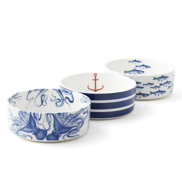 Coastal Pet Bowls | Coastal Compass Home Decor