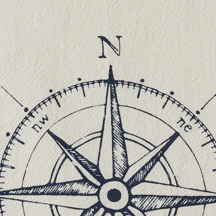 Navy Compass Dishtowel - Set of 3 | Coastal Compass