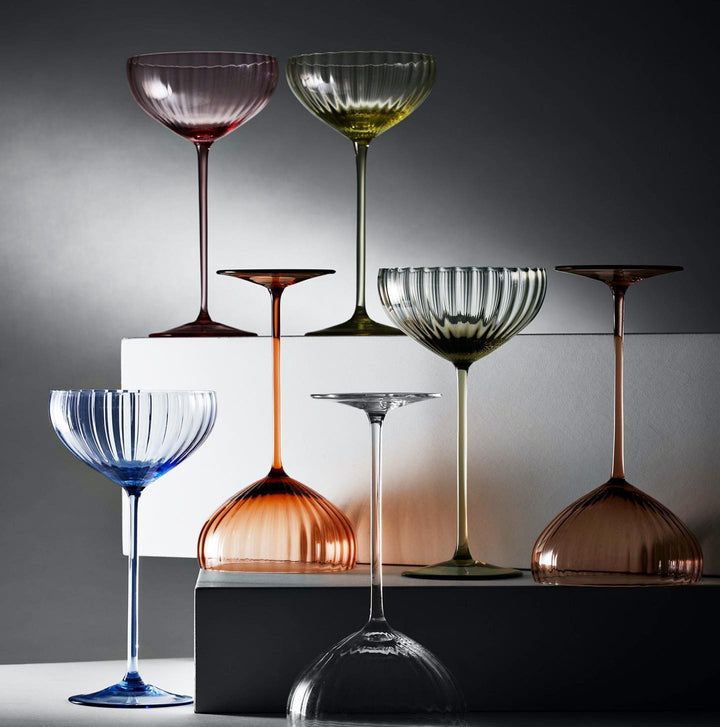 Coupe Glasses • Coastal Compass Home Decor