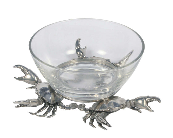 Crab Glass Dipping Bowl | Coastal Compass