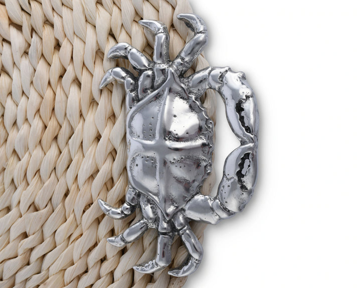 Twisted Seagrass w/ Pewter Crab Placemats - Coastal Compass Home Decor