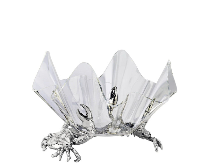 Crab Stand Acrylic Bowl | Coastal Compass Home Decor