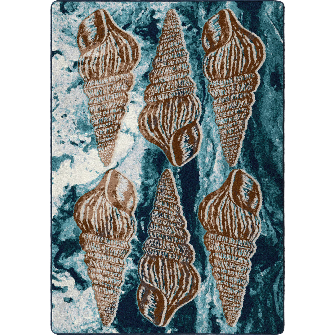 Boracay Shell Rug Deep Sea Auger Shells Rug | Coastal & Beach Rugs | Coastal Compass ...