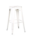 Distressed Metal Bar Stool