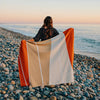 Eco Seaside Escape Throw Blanket • Coastal Compass Home Decor