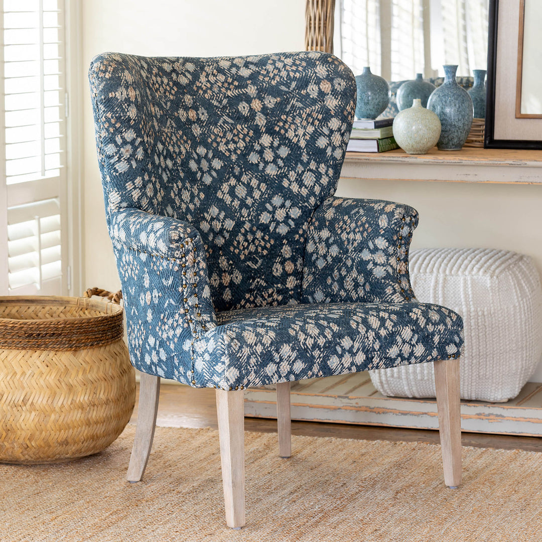 Estelle Upholstered Arm Chair • Coastal Compass Home Decor