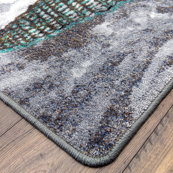 Grey Seas Auger Shells Rug • Coastal Compass Home Decor
