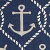 Anchor Navy Area Rug | Coastal Compass Home Decor